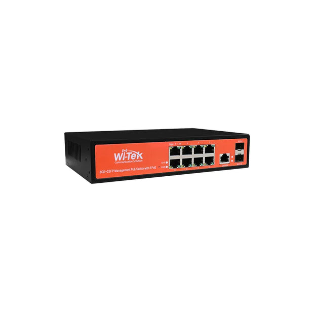 WI-PMS310GF-Alien : Alien Series 8-Port Smart PoE Managed Switch with 2 SFP Uplinks (150W)