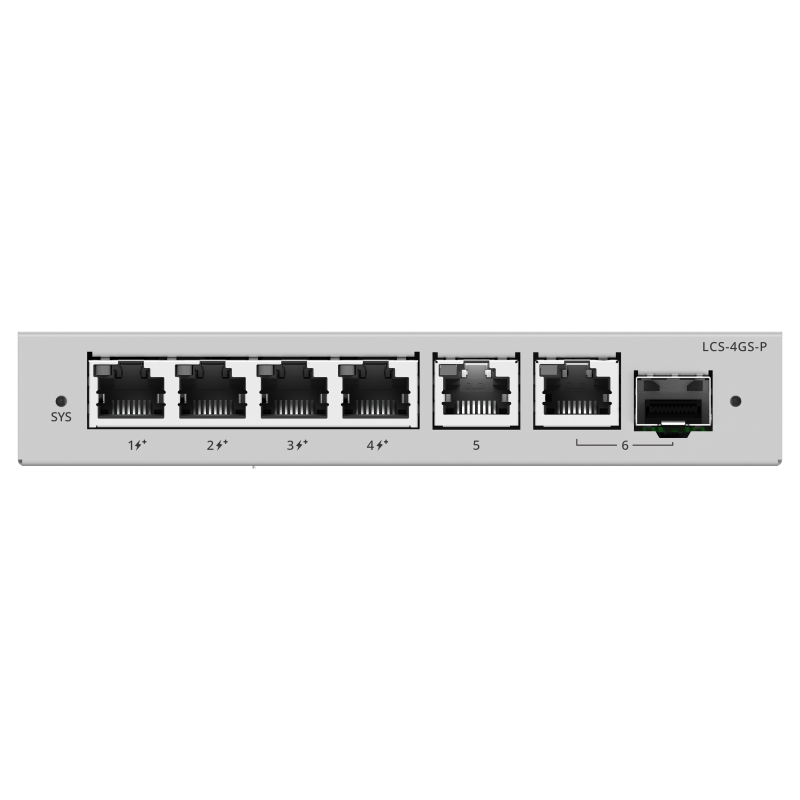 LCS-4GS-P : 4-Port Cloud Managed PoE Switch with 54W PoE Budget