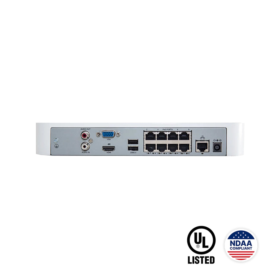 NVR301-16LX-P8 – 16-Channel Ultra 265/H.265/H.264 NVR with 8-Port PoE
