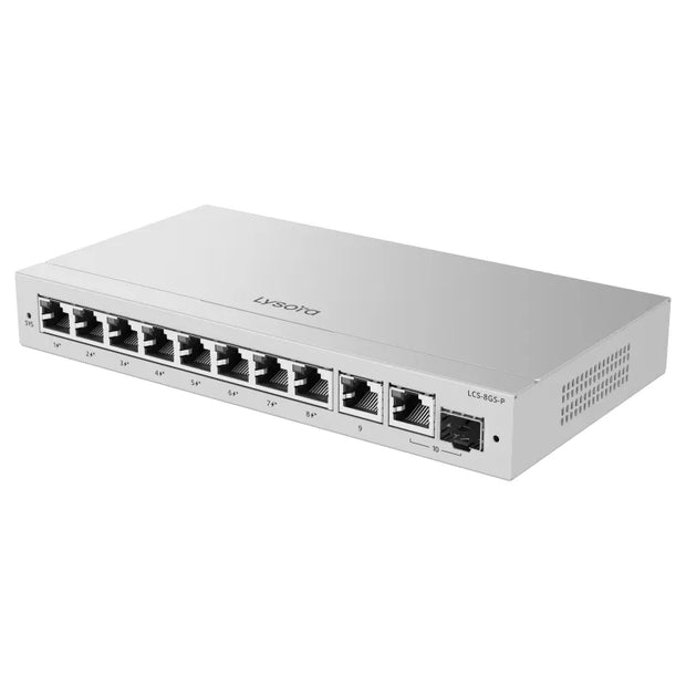 LCS-8GS-P : 8-Port Cloud Managed PoE Switch with 120W PoE Budget
