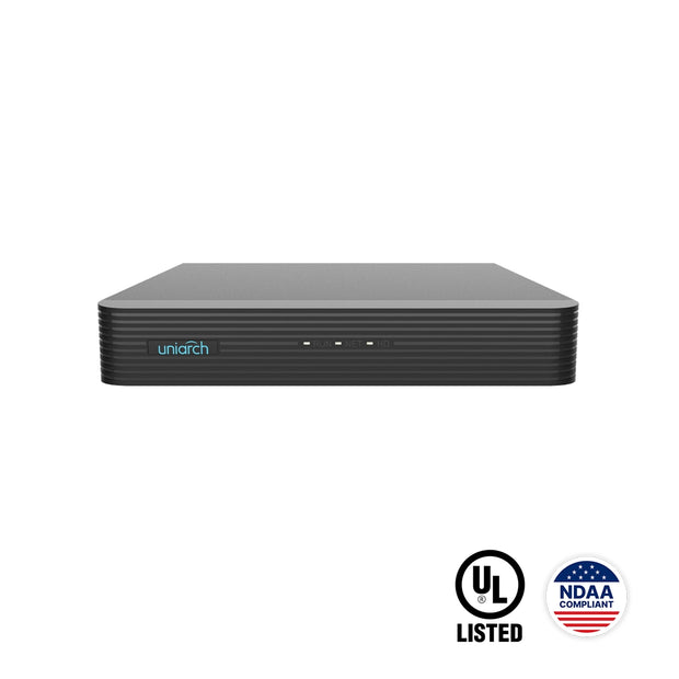 NVR-104E2-P4 : Uniarch 4-Channel 4K PoE Network Video Recorder (NDAA Compliant)