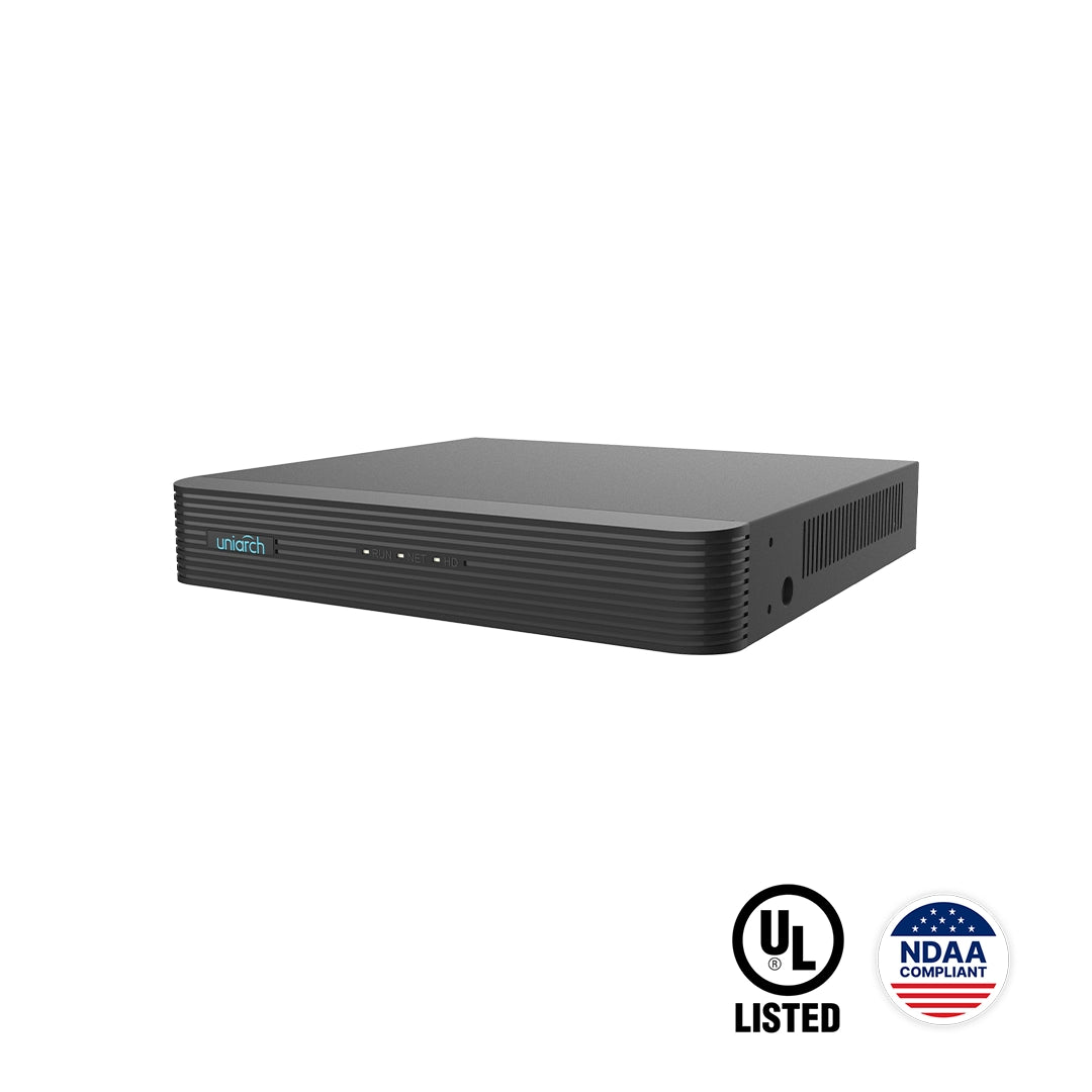 NVR-104E2-P4 : Uniarch 4-Channel 4K PoE Network Video Recorder (NDAA Compliant)