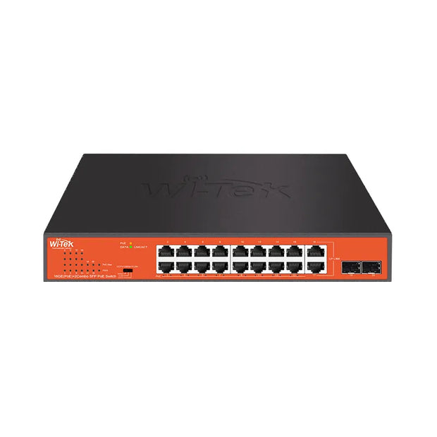 WI-PS318GFH: 16GE + 2 Combo SFP 250M Long Range PoE Switch