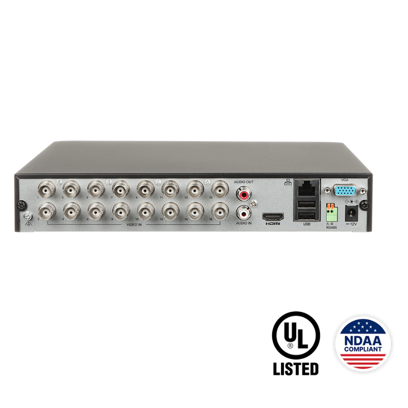 XVR-116G2 : 16-Channel H.265 Pentabrid DVR with 1-SATA