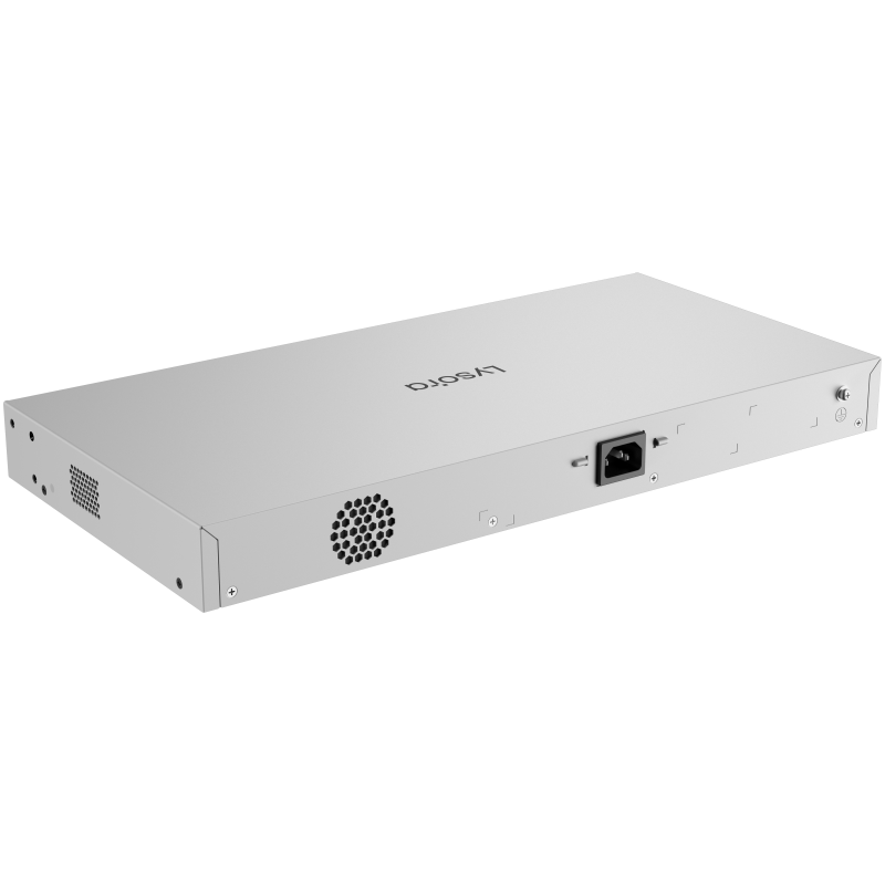 LCS-24GS-P : 24-Port Cloud Managed PoE Switch with 370W PoE Budget
