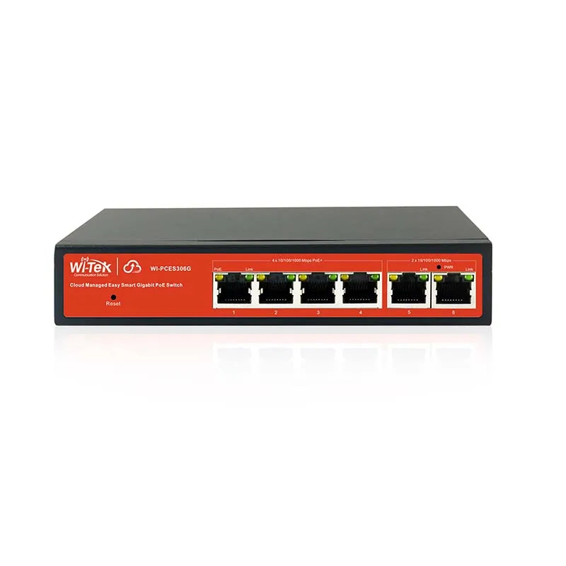 WI-PCES306G : 6-Port Gigabit Smart Cloud PoE Switch (65W)