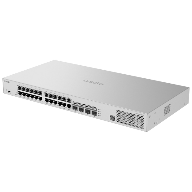 LS2-24GT4SFP-P : 24-Port Layer 2 Managed PoE Switch with 370W PoE Budget