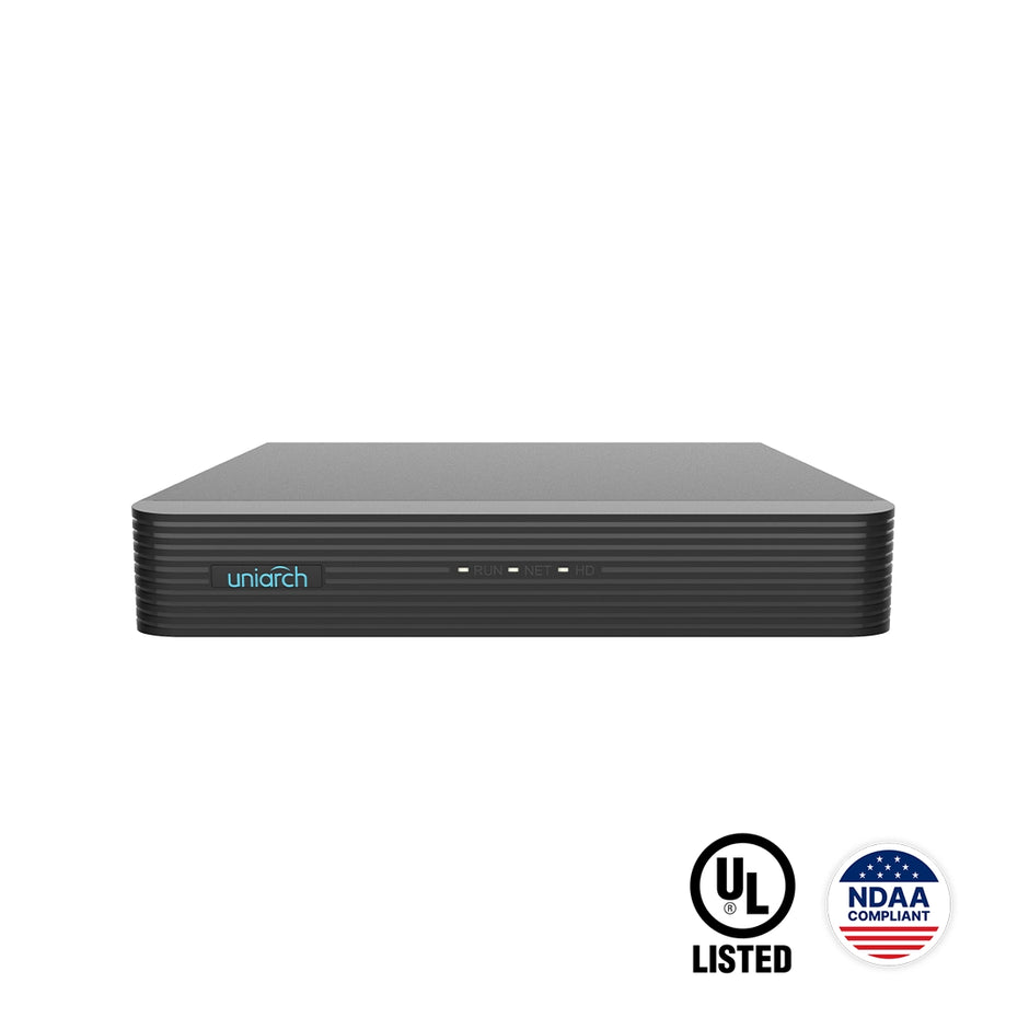 NVR-108E-P8 : 8-Channel 4K PoE Network Video Recorder, 1 SATA, NVR-E-P Series