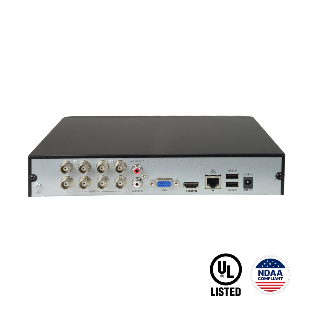 XVR-108G2 — 8-Channel Hybrid XVR Recorder