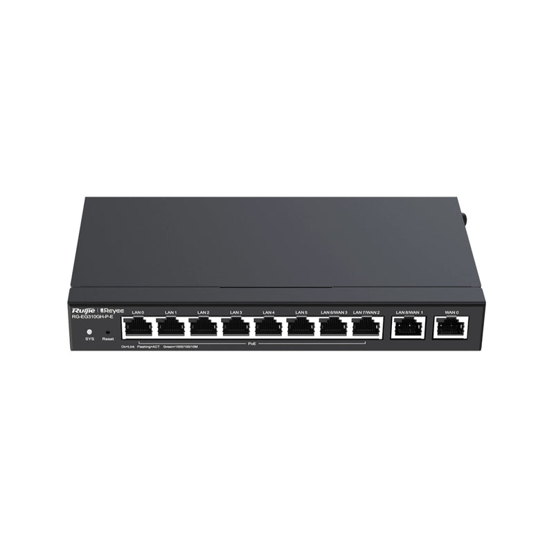 RG-EG310GH-P-E : High-Performance 10-Port Cloud-Managed PoE Office Router