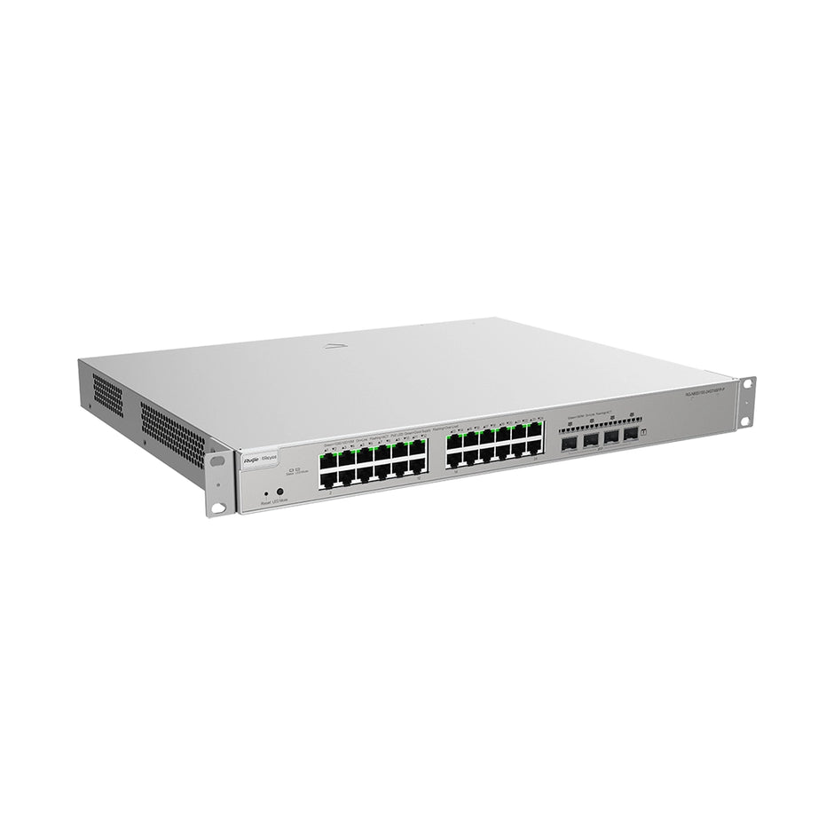 RG-NBS5200-24GT4XS : 24-Port Layer 3 Gigabit Cloud-Managed Switch with 10G Uplink