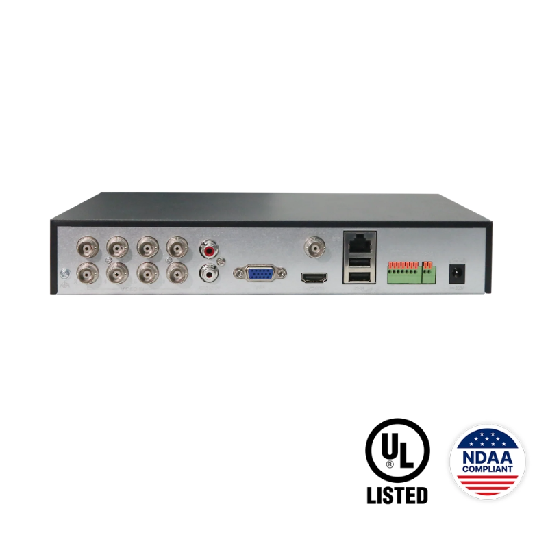 XVR301-08Q3 : 8-Channel Hybrid DVR with 4K HDMI Output and IP Expansion