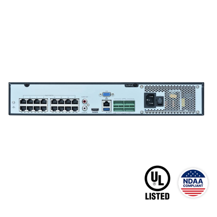NVR504-32B-P16-IQ : 32-Channel 16 PoE 1.5U Enterprise Network Video Recorder