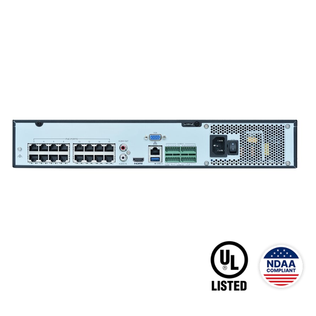 NVR504-32B-P16-IQ : 32-Channel 16 PoE 1.5U Enterprise Network Video Recorder