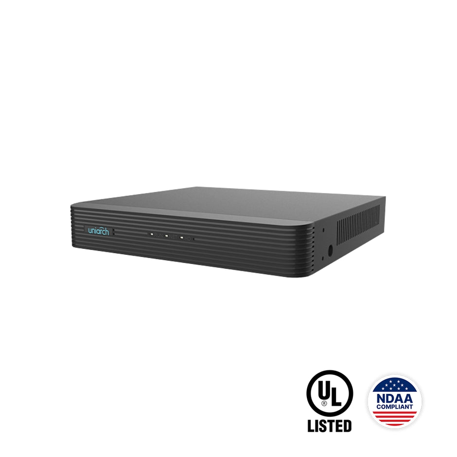 NVR-108E-P8 : 8-Channel 4K PoE Network Video Recorder, 1 SATA, NVR-E-P Series