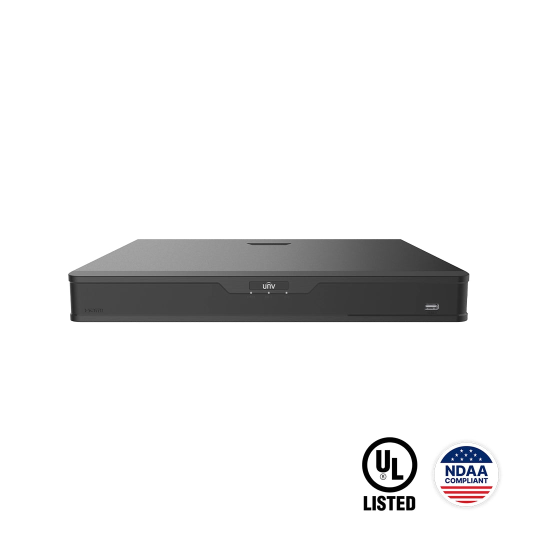 NVR302-16B-P16-IQ : 16-Channel 16 PoE 1U 4K Network Video Recorder
