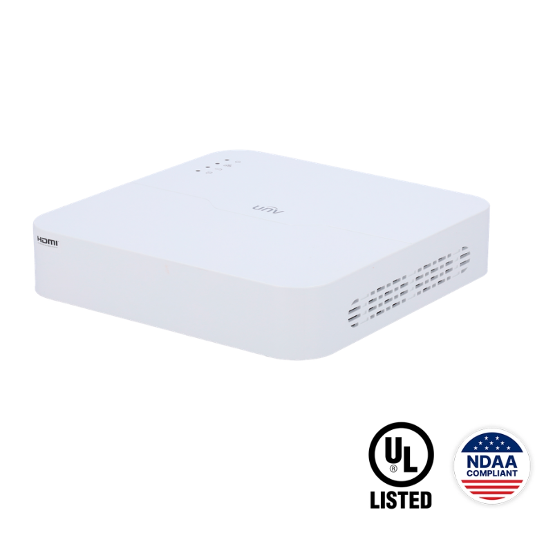NVR301-04B-LP4-IQ : 4-Channel PoE Network Video Recorder (12MP Support)