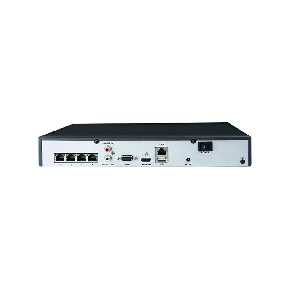 DS-HiLookI-NVR-104MH-C/4P : 4-ch Mini 1U 4 PoE 4K NVRUp to 4-ch.
