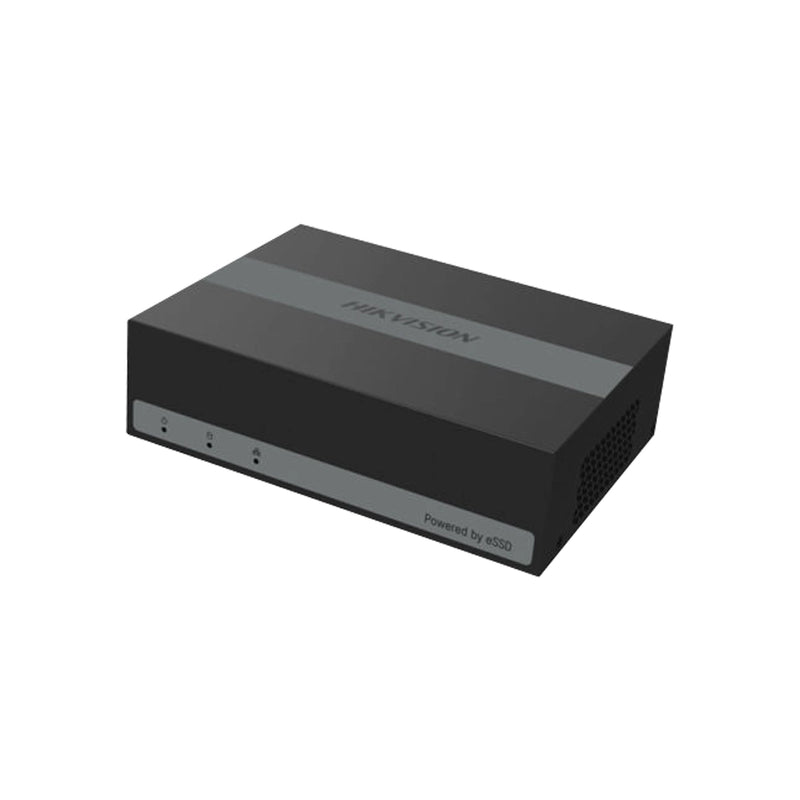 iDS-E04HUHI-B | 4-Channel 5MP AcuSense DVR with Integrated eSSD Storage.