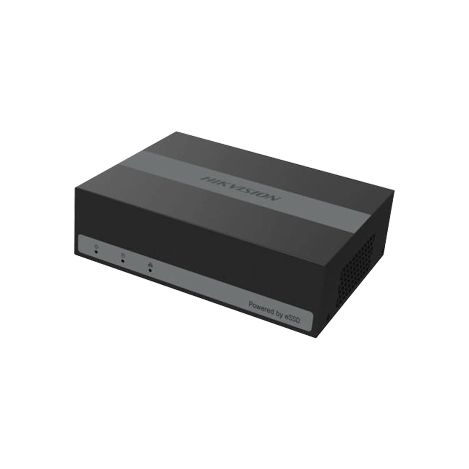 iDS-E04HUHI-B | 4-Channel 5MP AcuSense DVR with Integrated eSSD Storage.