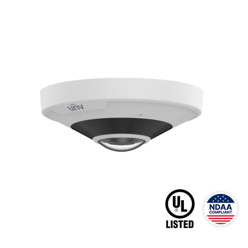 IPC86CEB-AF18KC-I0 : 12MP 360° Fisheye Dome Camera with IR, Audio & AI Analytics