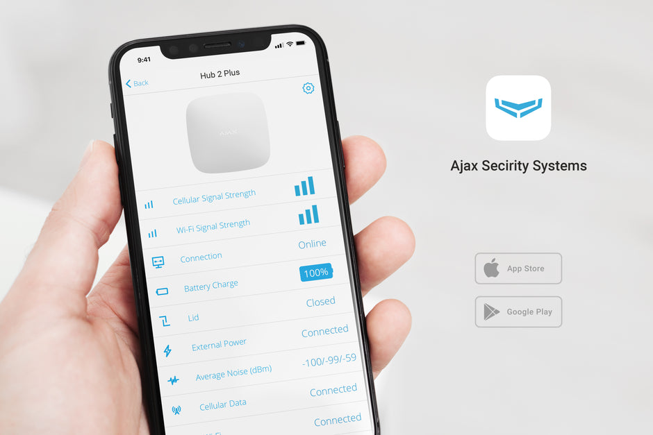 44527.40.WH3 : Ajax Hub 2 Plus (9NA/AUX) White