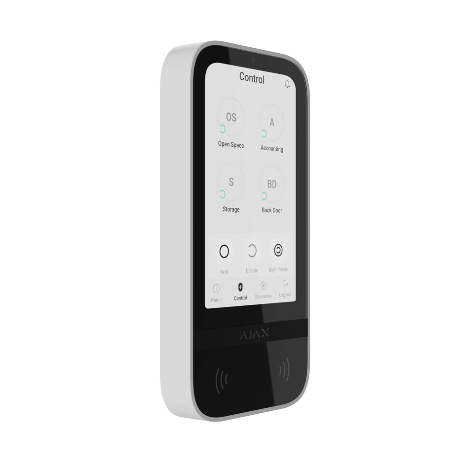 51906.83.WH3 Ajax KeyPad TouchScreen (9NA) white