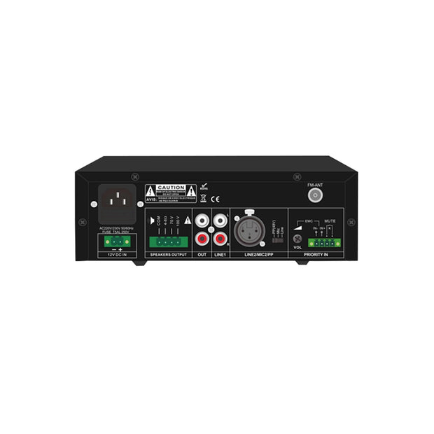 CP-30M : Mini Mixer Amplifier with USB / SD / FM / Bluetooth and Echo