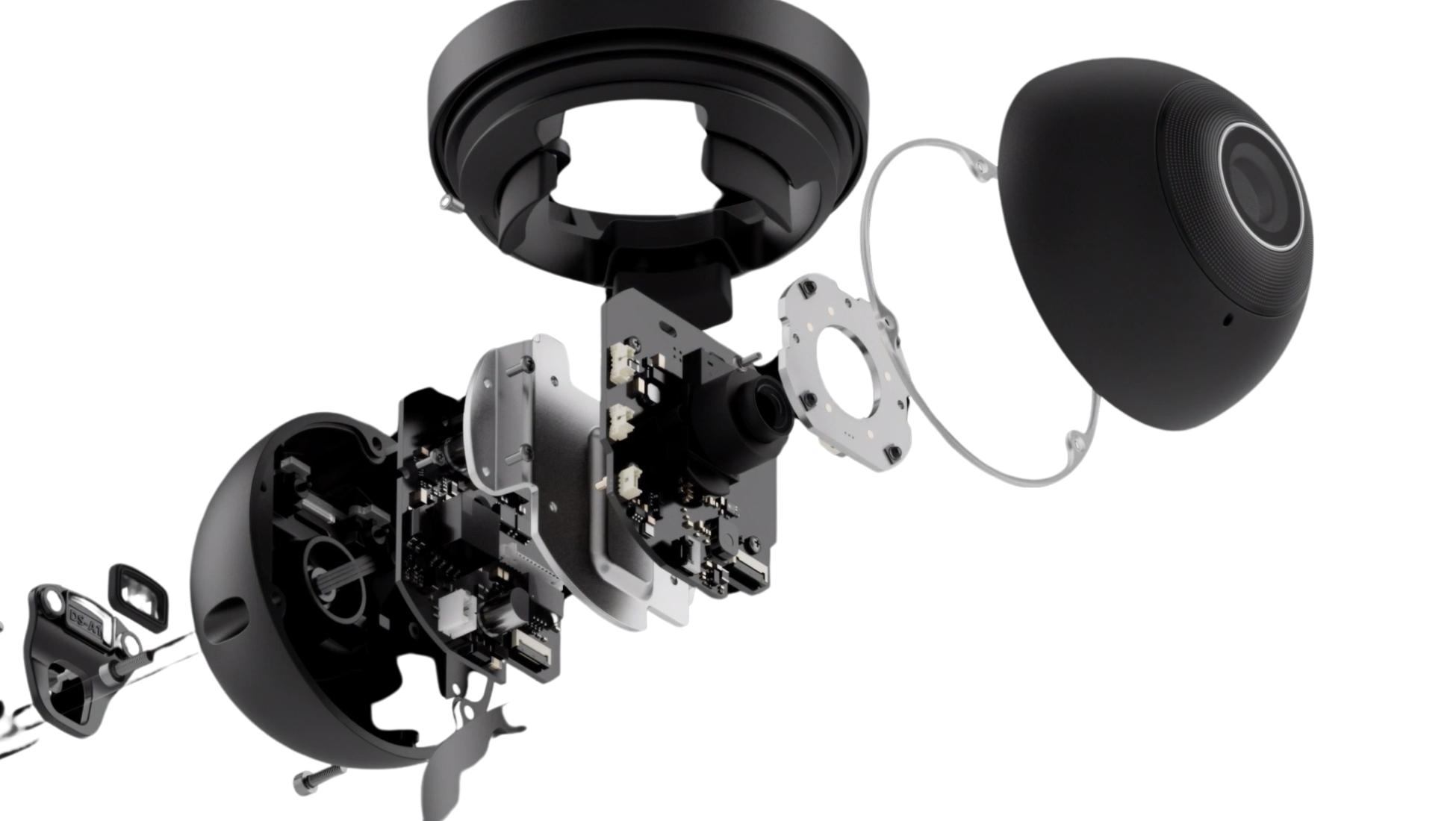 64923.197.WH1 : TurretCam HL (5 Mp/2.8 mm) AI-Powered Hybrid-Illumination IP Surveillance Camera