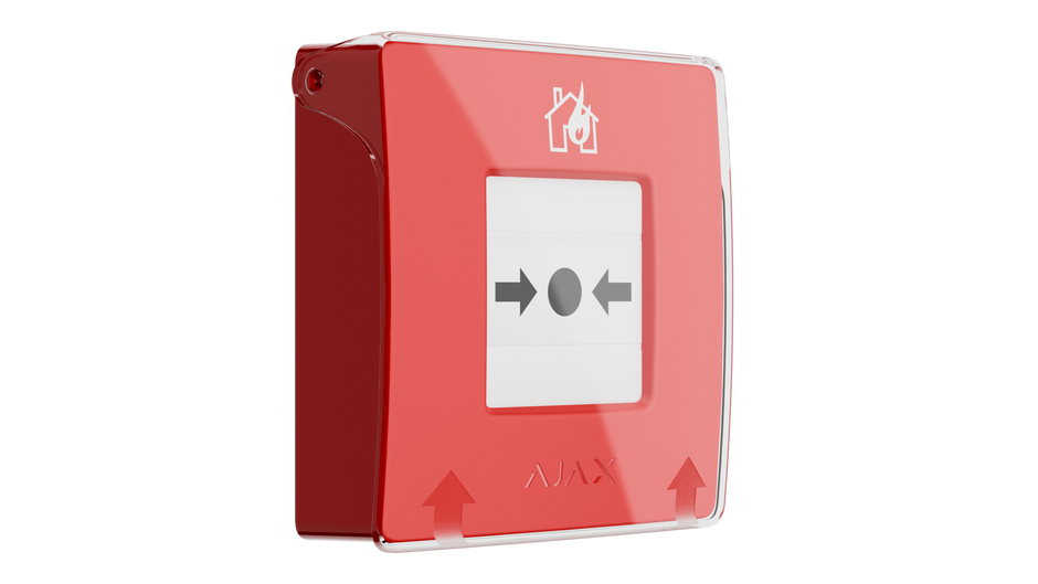 76382.171.NC1 : Ajax ManualCallPoint (Red) Jeweller: Wireless Fire Emergency Button