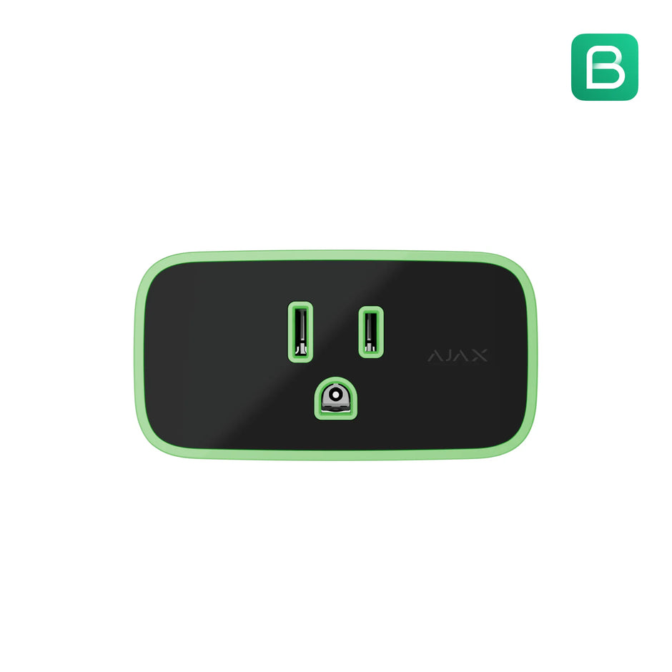 84771.34.BL3 : Smart Power Plug with Load Monitoring (Black)