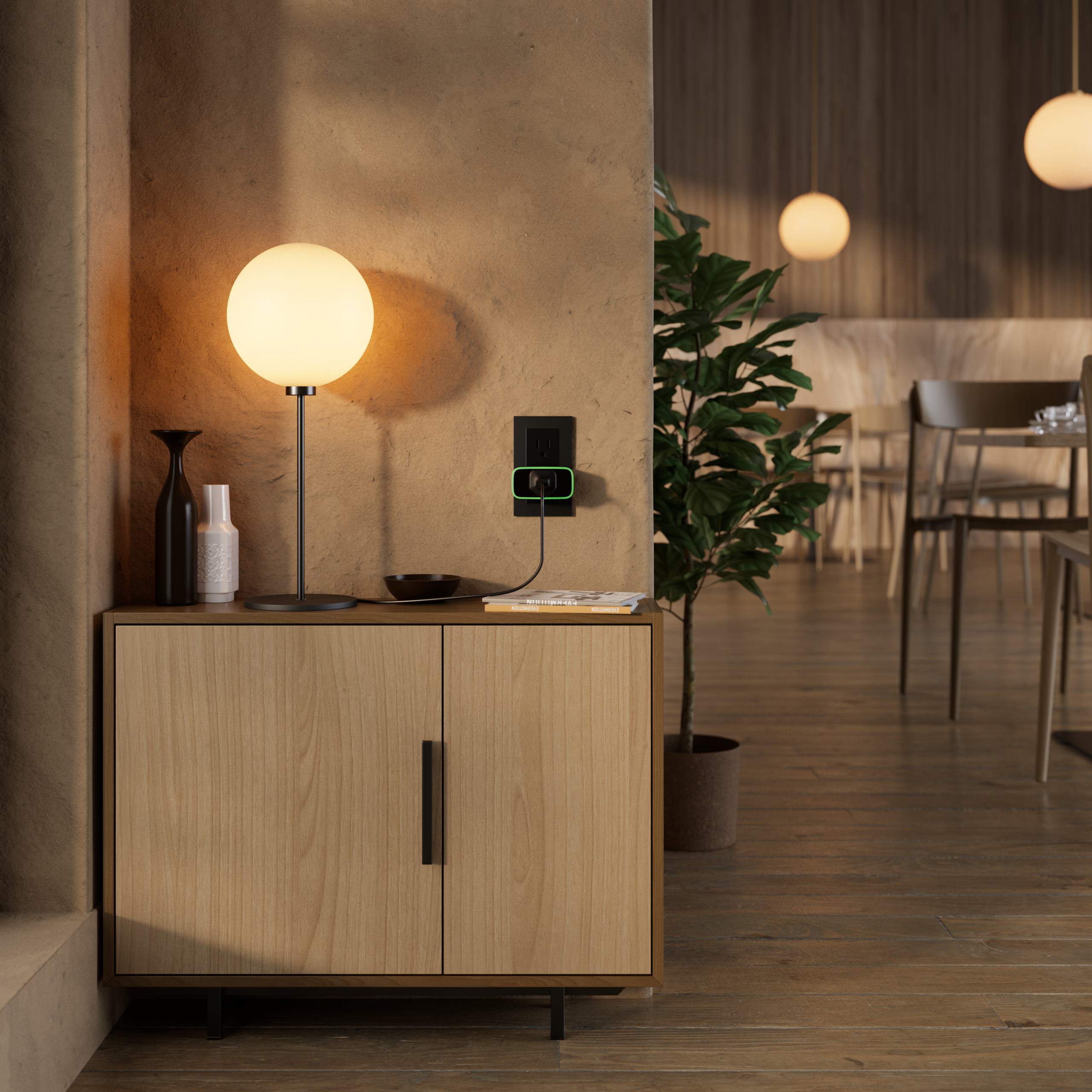 84771.34.BL3 : Smart Power Plug with Load Monitoring (Black)