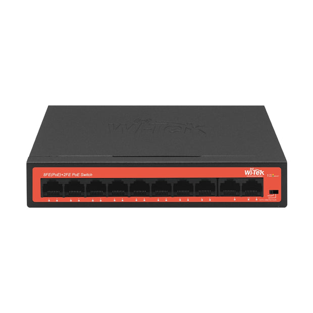 WI-PS210H : 10-Port Fast Ethernet PoE Switch with Long-Range CCTV Mode