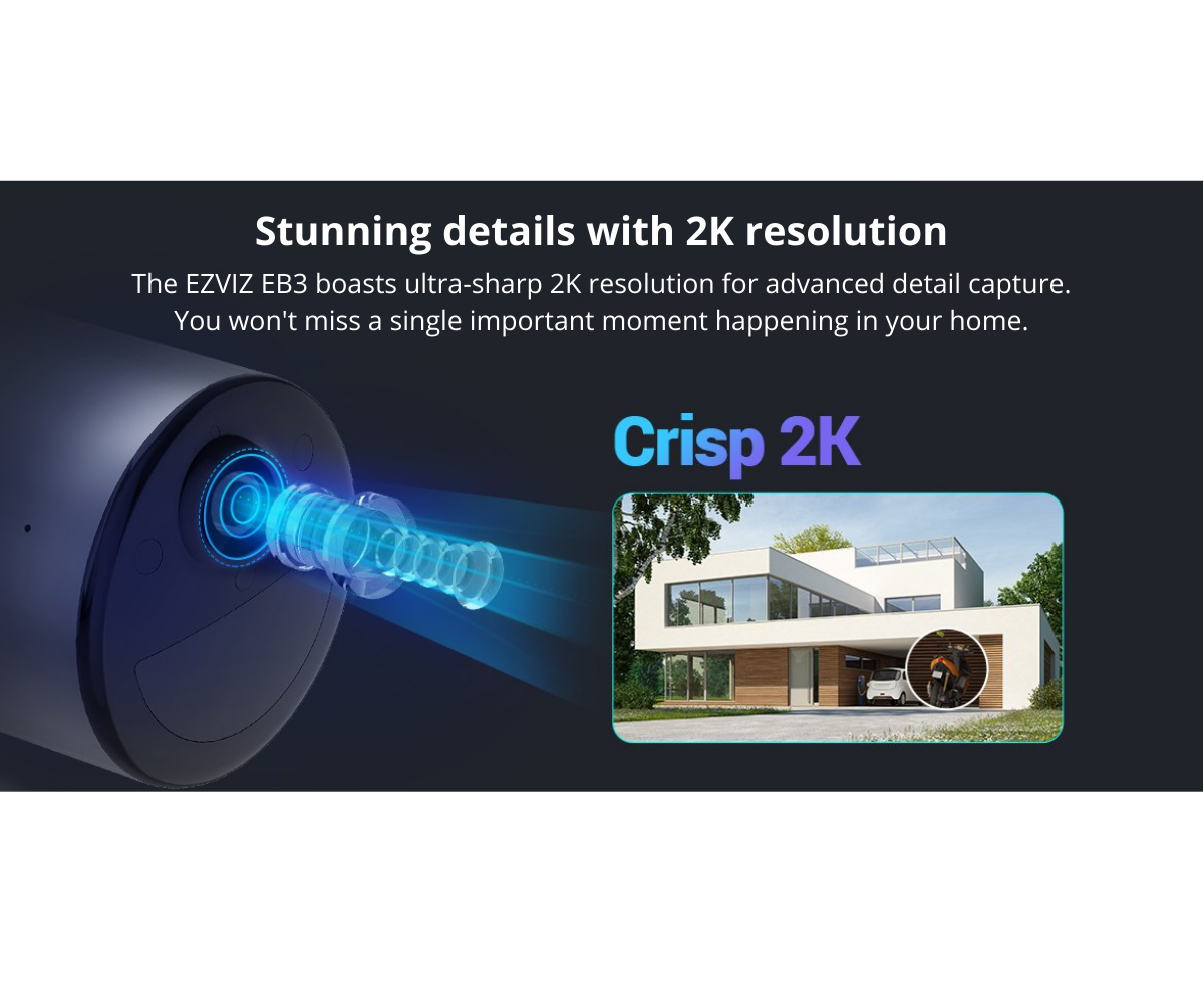 CS-EB3-R100-2C3WFL : EZVIZ EB3 Standalone Smart Home Battery Camera