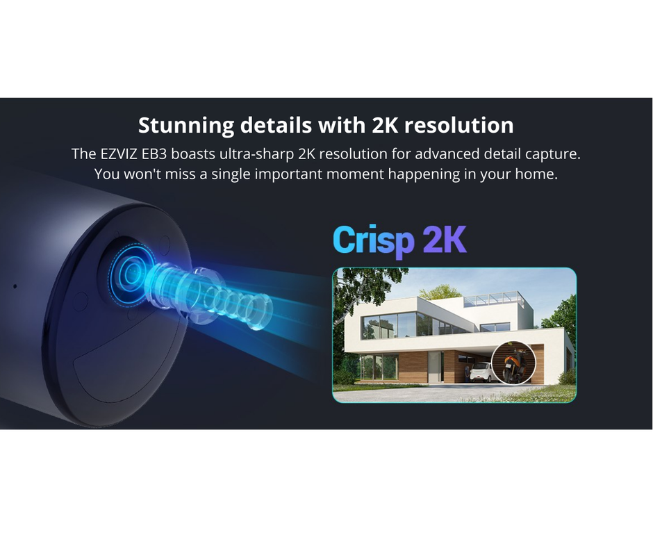 CS-EB3-R100-2C3WFL : EZVIZ EB3 Standalone Smart Home Battery Camera