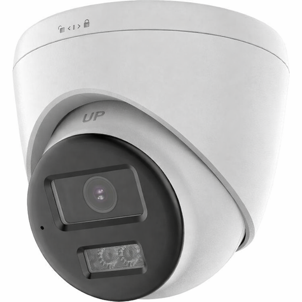 AUT81D-T, 4K Smart Hybrid Light Turret Camera, Active Deterrence