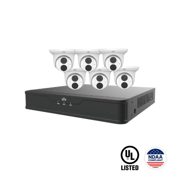 EK-S31P8DLT46T2 : 8-Channel Surveillance Kit with (6) 4MP Turret Cameras, 4K PoE NVR &amp; 2TB HDD