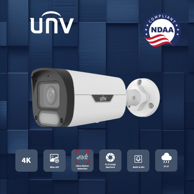 IPC2318SR-ADF28KM-WP : 8MP ColorHunter Wise-ISP Warm Light Bullet Network Camera