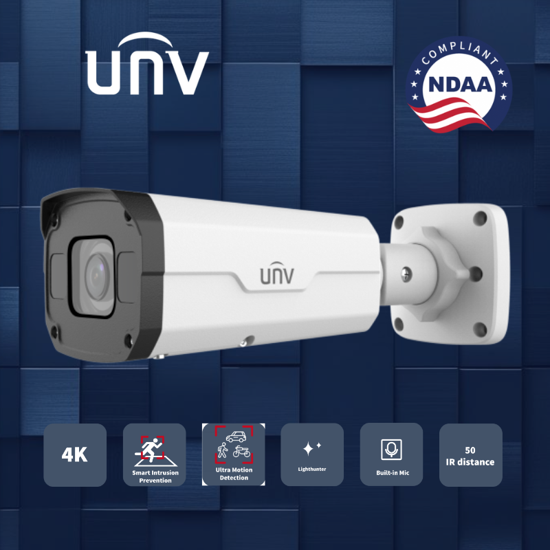 IPC2328SB-DZK-I0 : 8MP HD Intelligent LightHunter IR VF Bullet Network Camera