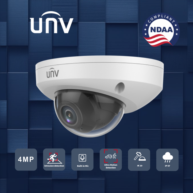 IPC314SB-ADF28K-I0 : 4MP Fixed IR Dome Network Camera