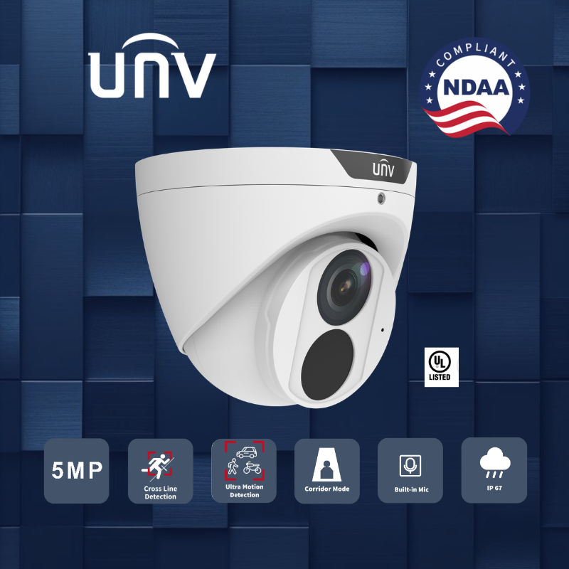 IPC3615SB-ADF28KM-I0 : 5MP HD Intelligent LightHunter IR Fixed Eyeball Network Camera