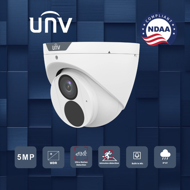 IPC3615SR-ADF28KM-H : 5MP Easystar Fixed Dome Network Camera. Overview: