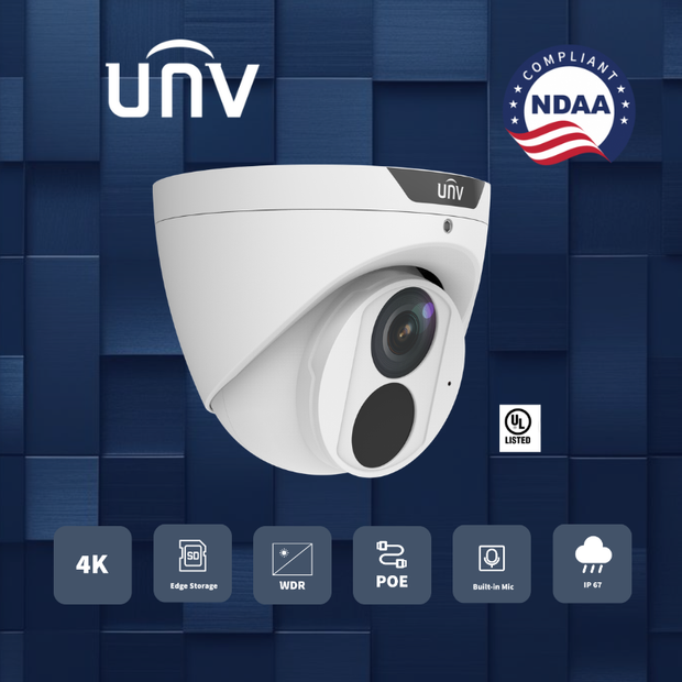 IPC3618SB-ADF28KM-I0-NB : 8MP HD IR Fixed Eyeball Network Camera.