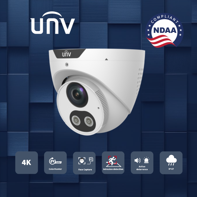 PC3618SB-ADF28KMC-I0 : 8MP Tri-Guard Fixed Dual-Light Turret Network Camera