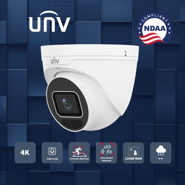 IPC3638SB-ADZK-I0 : 8MP HD Intelligent LightHunter IR VF Eyeball Network Camera. Lens 2.8-12mm