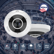 IPC86CEB-AF18KC-I0 : 12MP 360° Fisheye Dome Camera with IR, Audio & AI Analytics