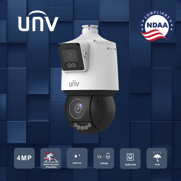 IPC94144SFW-X25-F40C : 4MP + 4MP LightHunter Dual-Lens Network PTZ Camera