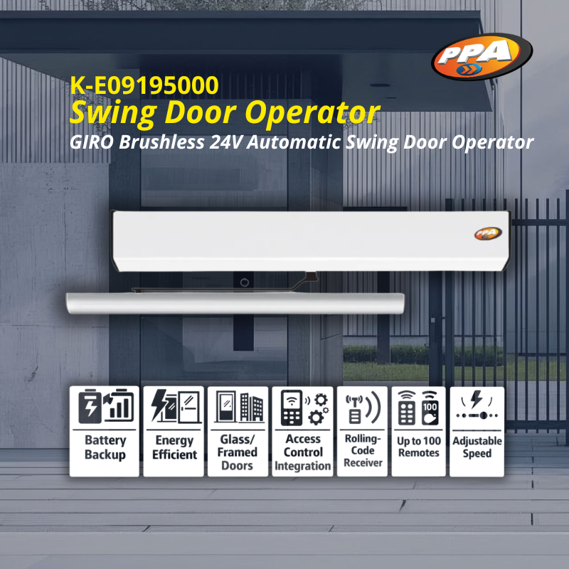 K-E09195000 : GIRO Brushless 24V Automatic Swing Door Operator – PPA