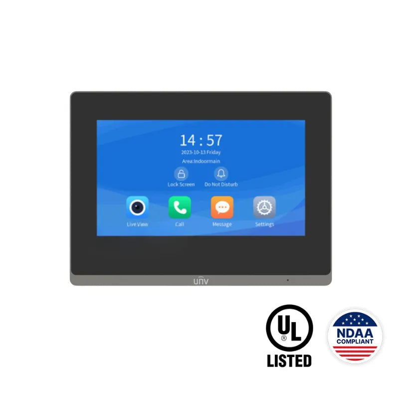 OEI-371S-H-W : 7-Inch Touch Screen Wall-Mounted Indoor Station