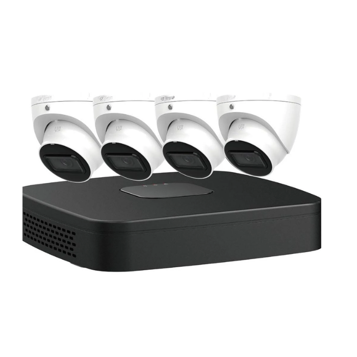 4MP Smart IP Camera Kit – 4 Cameras + 4CH Network Recorder (2TB)